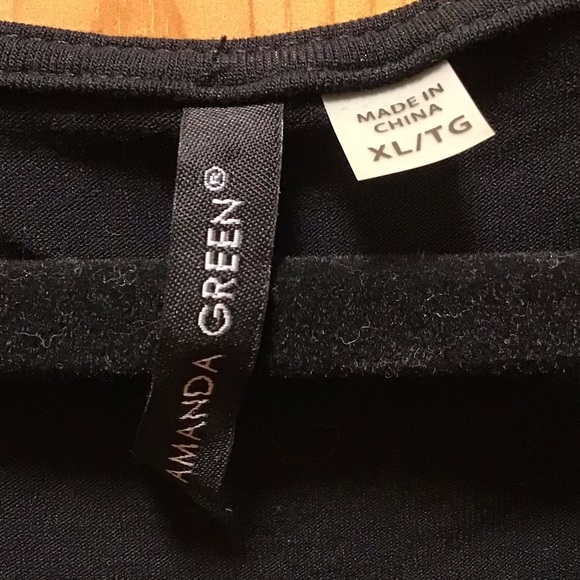 COPY - Lace and “Leather Look”, Sleeveless Tank - Picture 2 of 6